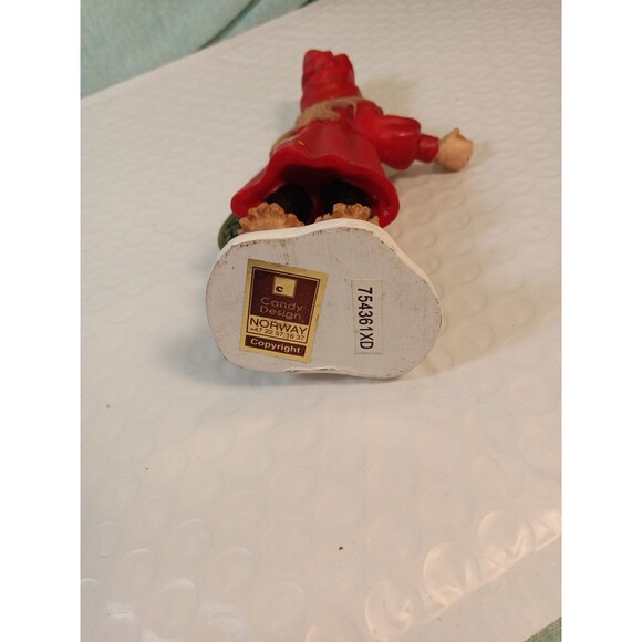 Vtg Norway Candy Design Girl  Figurine Basket of Apples 10” Carl Larsson - Picture 5 of 5